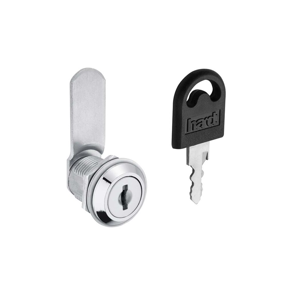 FECHADURA PARA MÓVEL DE AÇO CROMADO 19X20 LC49 HARDT