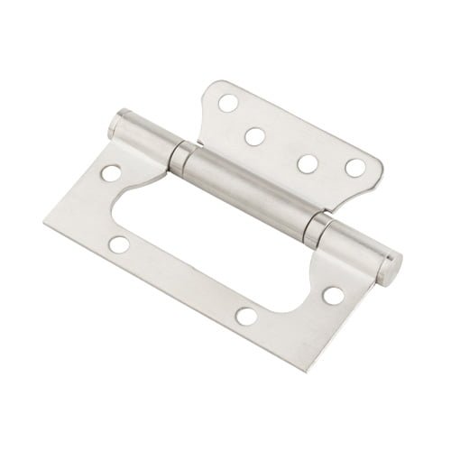 DOBRADIÇAS DE SOBREPOR 4X3" AÇO INOX  ESCOVADA  - EMBALAGEM COM 03 UNIDADES